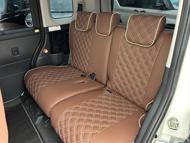 ルーミー カスタムG-T スマートアシスト 9インチナビ フルセグTV パノラマモニター 両パワースライドドア LEDヘッドライト フォグランプ プッシュスタート スマートキー フロントモデリスタエアロ 茶革調シートフルカバー(17枚目)