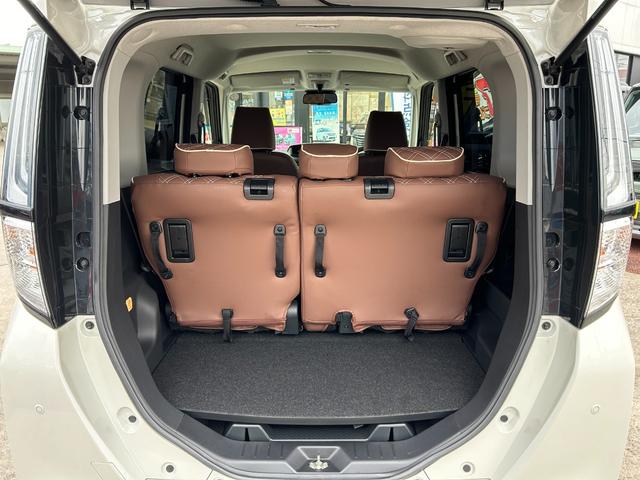 ルーミー カスタムG-T スマートアシスト 9インチナビ フルセグTV パノラマモニター 両パワースライドドア LEDヘッドライト フォグランプ プッシュスタート スマートキー フロントモデリスタエアロ 茶革調シートフルカバー(18枚目)