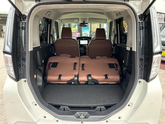 ルーミー カスタムG-T スマートアシスト 9インチナビ フルセグTV パノラマモニター 両パワースライドドア LEDヘッドライト フォグランプ プッシュスタート スマートキー フロントモデリスタエアロ 茶革調シートフルカバー(19枚目)