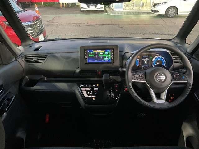 ルークス ６６０　ハイウェイスターＸ　プロパイロット　エディション　プロパイロット／メモリーナビＭＪ１２０Ｄ－Ｗ／ドラ　左右パワースライドドア　アイドリング　パノラマモニター　助手席エアバッグ　衝突軽減ブレーキ　ＰＷ　ナビ＆ＴＶ　１セグ　ＬＥＤヘッドライト　ＬＤＷ　スマートキー　ＥＴＣ　ワンオーナー車　バックカメラ（4枚目）