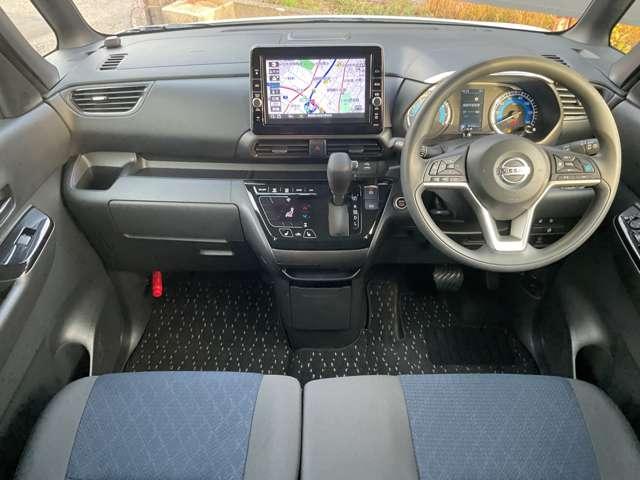 ルークス ６６０　ハイウェイスターＸ　プロパイロット　エディション　両側オートスライドドア／前席シートヒータ　左右パワースライドドア　アイドリング　イモビ　パノラマモニター　助手席エアバッグ　衝突軽減ブレーキ　ＰＷ　ナビ＆ＴＶ　１セグ　ＬＥＤヘッドライト　ＬＤＷ　スマートキー　ＥＴＣ　ワンオーナー車　ＰＳ（4枚目）