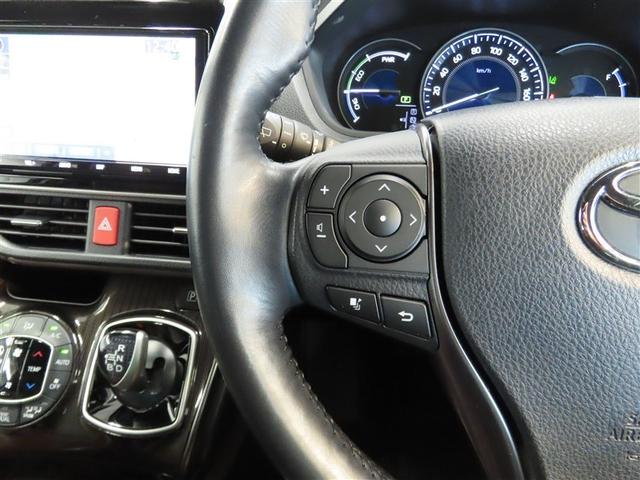 エスクァイア ハイブリッドＧｉ　プレミアムパッケージ　ハイブリッド　ナビ＆ＴＶ　両側電動スライド　メモリーナビ　フルセグ　バックカメラ　ＤＶＤ再生　衝突被害軽減システム　ＥＴＣ　３列シート　スマートキー　ＬＥＤヘッドランプ　乗車定員７人　キーレス　ＣＤ（34枚目）