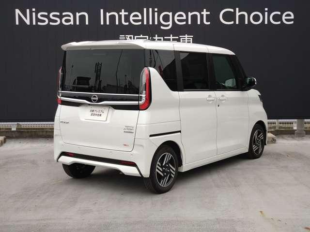ルークス 660 ハイウェイスターX プロパイロットエディション 弊社元社用車/9インチナビ/スマートルームミラー 自動車専用道路で先行車両との車間距離を一定に保つようにハンドル操作を支援し、ドライバーの運転をサポートする、同一車線運転支援技術「プロパイロット」搭載(2枚目)