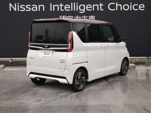 ルークス 660 ハイウェイスターX 弊社元社用車 電動スライドドア/9インチナビ/アラウンドビューモニター 迫力あるフロントフェイスにスポーティで上質なインテリア、エマブレ&踏み間違い防止アシスト、さらに車線逸脱防止アシストを標準装備しました(2枚目)