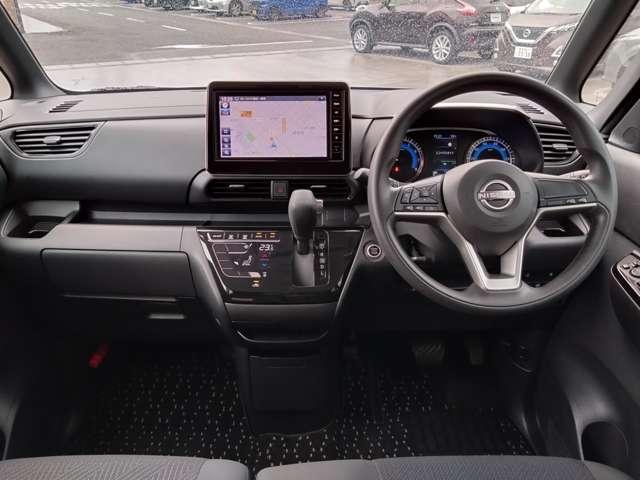 ルークス 660 ハイウェイスターX 弊社元社用車 電動スライドドア/9インチナビ/アラウンドビューモニター 迫力あるフロントフェイスにスポーティで上質なインテリア、エマブレ&踏み間違い防止アシスト、さらに車線逸脱防止アシストを標準装備しました(4枚目)