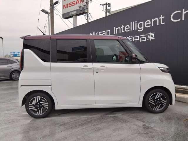 ルークス 660 ハイウェイスターX 弊社元社用車 電動スライドドア/9インチナビ/アラウンドビューモニター 迫力あるフロントフェイスにスポーティで上質なインテリア、エマブレ&踏み間違い防止アシスト、さらに車線逸脱防止アシストを標準装備しました(80枚目)