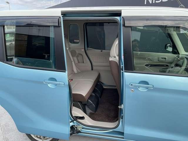 デイズルークス X 被害軽減ブレーキ 横滑防止装置 全周囲カメラ 日産純正メモリーナビ CDDVD再生 Bluetooth接続 プライバシーガラス 後席ロールサンシェイド 電動格納式ドアミラー ドラレコ前 オートエアコン(37枚目)