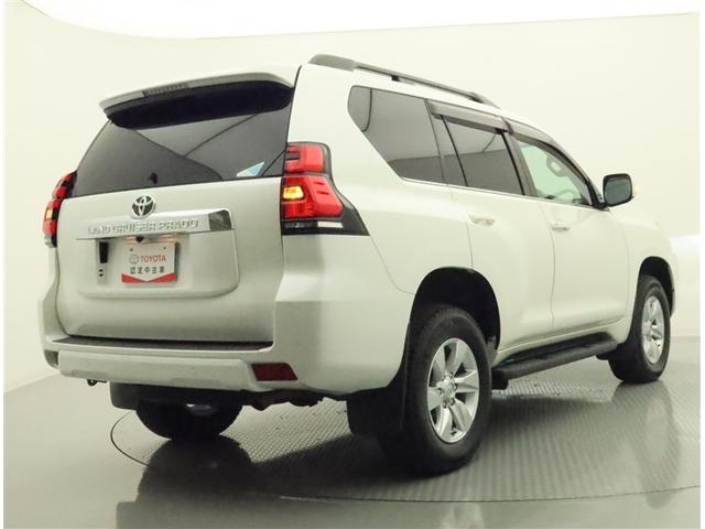 ランドクルーザープラド ＴＸ　Ｌパッケージ　ムーンルーフ　ＳＤナビ　フルセグ　Ｂモニター　ドラレコ　衝突被害軽減システム　ＥＴＣ　電動革シート　サイドバイザー　クリアランスソナー　シートヒーター　ＬＥＤ　ＦＯＧ　ＡＷ　オートライト　ワンオーナー（3枚目）