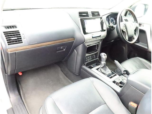 ランドクルーザープラド ＴＸ　Ｌパッケージ　ムーンルーフ　ＳＤナビ　フルセグ　Ｂモニター　ドラレコ　衝突被害軽減システム　ＥＴＣ　電動革シート　サイドバイザー　クリアランスソナー　シートヒーター　ＬＥＤ　ＦＯＧ　ＡＷ　オートライト　ワンオーナー（6枚目）