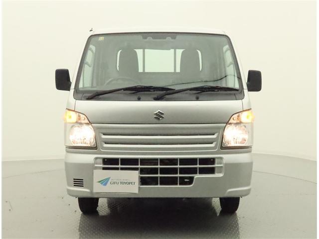 キャリイトラック KCエアコン・パワステ 衝突被害軽減システム AM/FMラジオ マニュアルエアコン パワーステアリング デュアルエアバッグ ABS 横滑り防止 ハロゲンヘッドライト オートライト マッドガード 最大積載量350キロ 三方開き(12枚目)