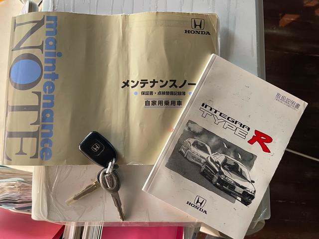 インテグラ タイプＲ　タイプＲ後期最終モデル　７５０００キロ　赤レカロシート２脚　純正キーレス　タイミングベルト交換　当時保証書取説　車検対応スポーツマフラー　内外装オリジナル（50枚目）