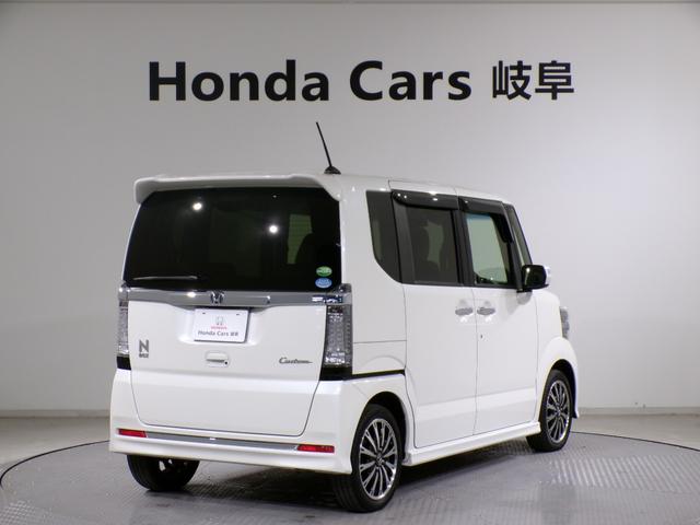 Ｎ－ＢＯＸカスタム ＧターボＳＳパッケージ　Ｂｌｕｅｔｏｏｔｈ接続シートヒーター両側電動スライドドアＥＴＣインターナビフルセグＴＶ純正アルミホイールスマートキー　ＥＣＯＮ　Ｂモニター　ワンオーナー車　スマートエントリー　禁煙　ＶＳＡ　ＡＡＣ（2枚目）