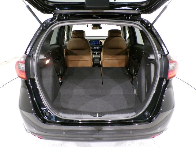 フィット e:HEVリュクス Bluetooth接続シートヒータードラレコETC本革シートインターナビフルセグTV純正アルミホイールスマートキー 誤発進抑制機能 Iオーナー リアカメラ ETC付 LED クルーズコントロール 禁煙(47枚目)