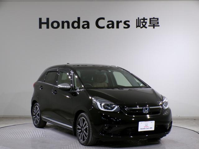 フィット e:HEVリュクス Bluetooth接続シートヒータードラレコETC本革シートインターナビフルセグTV純正アルミホイールスマートキー 誤発進抑制機能 Iオーナー リアカメラ ETC付 LED クルーズコントロール 禁煙(49枚目)