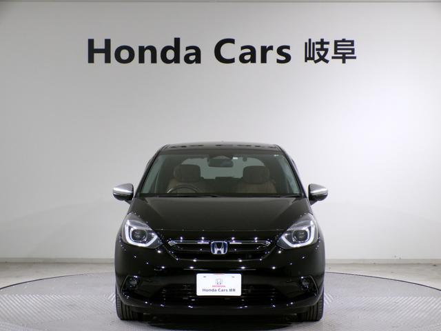 フィット e:HEVリュクス Bluetooth接続シートヒータードラレコETC本革シートインターナビフルセグTV純正アルミホイールスマートキー 誤発進抑制機能 Iオーナー リアカメラ ETC付 LED クルーズコントロール 禁煙(53枚目)