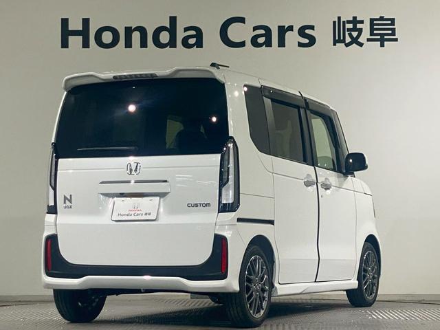 N-BOXカスタム ターボ 両側電動スライドドア シートヒーターフルセグTV イモビライザー 1オナ 禁煙 キーフリー Pセンサー ESC パワステ DVD再生 両席エアバック サイドエアバッグ ターボ車 スマキー ABS(2枚目)