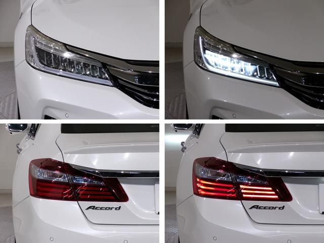 アコードハイブリッド ＥＸ　Ｂｌｕｅｔｏｏｔｈ接続全周囲カメラ電動シートシートヒータードラレコＥＴＣ本革シートインターナビフルセグＴＶ純正アルミホイールスマートキー　バックモニター　Ｐシート　サイドカーテンエアバック　記録簿（54枚目）