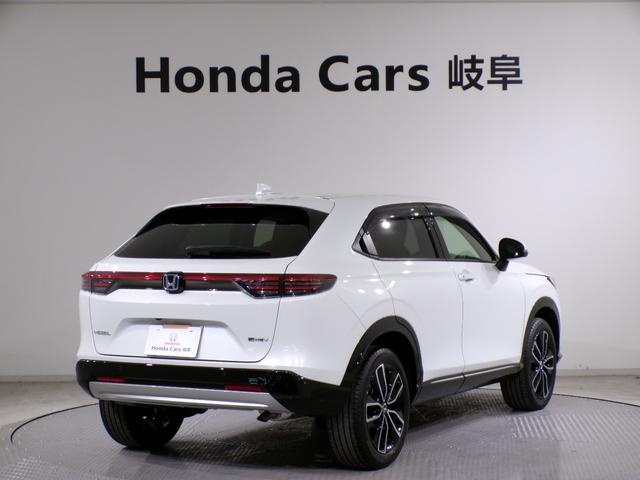 ヴェゼル e:HEVZ Bluetooth接続電動リアゲートシートヒーターワイヤレス充電器ドラレコETCインターナビフルセグTV純正アルミホイールスマートキー 衝突回避支援ブレーキ機能 1オナ スマキ Pトランク Dレコ(2枚目)