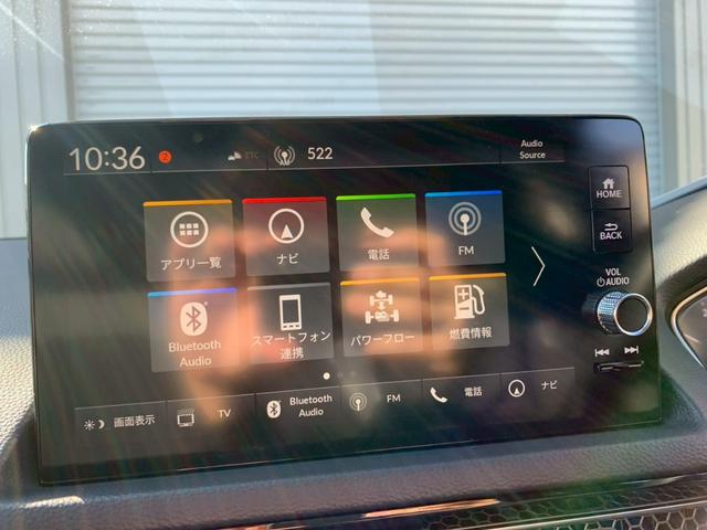 シビック e:HEV シートヒーター フルセグTV メモリナビ 盗難防止システム クリアランスソナー オートクルーズコントロール 地デジフルセグ 後カメラ 1オーナー車 USBポート パワーステアリング 禁煙 LEDライト(4枚目)