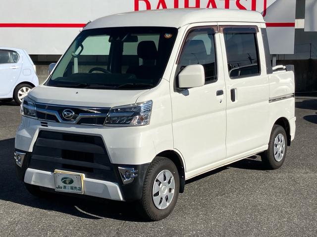 ハイゼットカーゴ デッキバンＧ　ＳＡＩＩＩ　４ＷＤ　ハイルーフ　衝突軽減ブレーキ　レーンキープアシスト　ＬＥＤヘッドライト　オートハイビーム　ＣＤ再生　電動格納ミラー（2枚目）