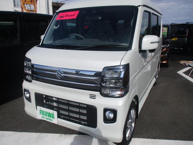 エブリイワゴン ＰＺターボスペシャル　２ＷＤ、スマートキー、衝突防止機能、車線逸脱警報、プッシュスタート、アイドリングストップ、両側スライドドア、ステアリングスイッチ、オートエアコン、オートライト、コーナーセンサー（2枚目）