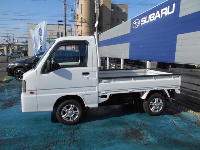 サンバートラック TC-SC スーパーチャージャー オートマ タイヤ4本新品 ワンオーナー エアコン パワステ パワーウィンド キーレス 社外アルミホイール トレーマット バイザー ゲートプロテクター スバルオリジナル 最終モデル(3枚目)