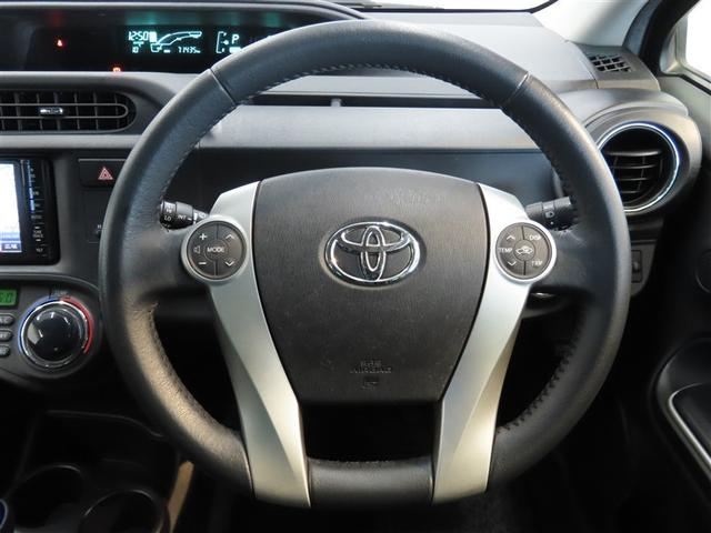 アクア Gブラックソフトレザーセレクション ハイブリッド ナビ&TV メモリーナビ フルセグ バックカメラ DVD再生 ETC スマートキー フルエアロ アイドリングストップ キーレス アルミホイール CD(33枚目)