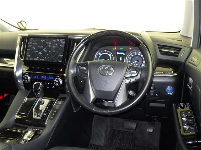 アルファードハイブリッド SR Cパッケージ 衝突被害軽減システム メモリーナビ フルセグ バックカメラ ETC ドラレコ CD ミュージックプレイヤー接続可 DVD再生 後席モニター 革シート 電動シート オートクルーズコントロール 3列シート(8枚目)