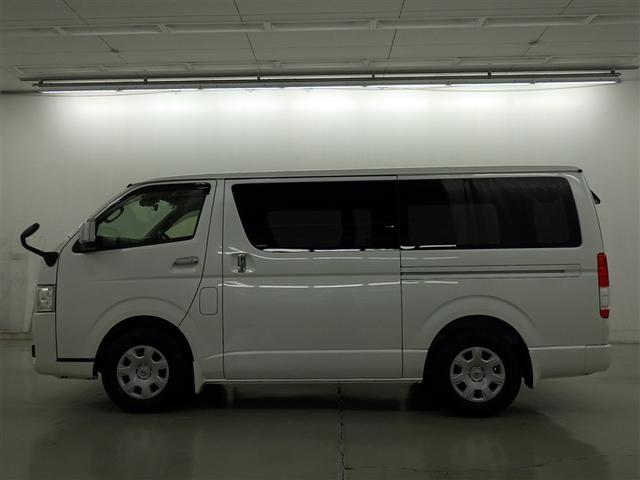 ハイエースバン ロングスーパーＧＬ　衝突被害軽減システム　メモリーナビ　フルセグ　バックカメラ　ＥＴＣ　ドラレコ　ＣＤ　ミュージックプレイヤー接続可　ＤＶＤ再生　ＬＥＤヘッドランプ　両側電動スライド　スマートキー　キーレス　ディーゼル（3枚目）