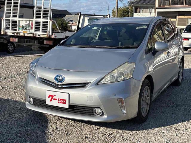 プリウスアルファ Ｓ　ＥＴＣ　バックカメラ　ナビ　ＴＶ　クリアランスソナー　アルミホイール　オートライト　スマートキー　電動格納ミラー　ＣＶＴ　盗難防止システム　衝突安全ボディ　ＡＢＳ　ＣＤ　ＵＳＢ　Ｂｌｕｅｔｏｏｔｈ（2枚目）