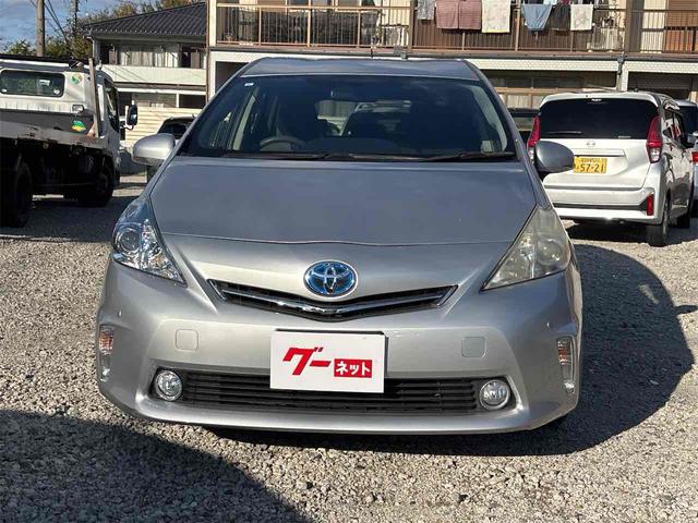 プリウスアルファ Ｓ　ＥＴＣ　バックカメラ　ナビ　ＴＶ　クリアランスソナー　アルミホイール　オートライト　スマートキー　電動格納ミラー　ＣＶＴ　盗難防止システム　衝突安全ボディ　ＡＢＳ　ＣＤ　ＵＳＢ　Ｂｌｕｅｔｏｏｔｈ（3枚目）