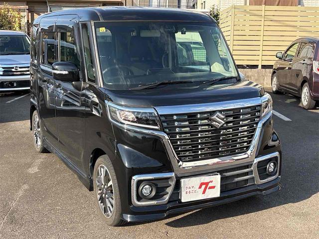 スペーシアカスタム ハイブリッドXS 全周囲カメラ 両側電動スライドドア ナビ TV クリアランスソナー 衝突被害軽減システム オートライト LEDヘッドランプ スマートキー アイドリングストップ 電動格納ミラー シートヒーター(5枚目)