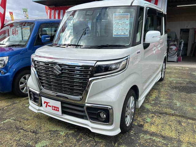 スペーシアカスタム ハイブリッドGS ETC バックカメラ 両側スライド・片側電動 ナビ TV クリアランスソナー レーンアシスト 衝突被害軽減システム オートライト LEDヘッドランプ スマートキー アイドリングストップ 電動格納ミラー(2枚目)