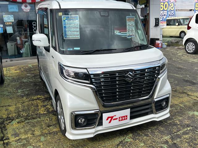 スペーシアカスタム ハイブリッドGS ETC バックカメラ 両側スライド・片側電動 ナビ TV クリアランスソナー レーンアシスト 衝突被害軽減システム オートライト LEDヘッドランプ スマートキー アイドリングストップ 電動格納ミラー(6枚目)