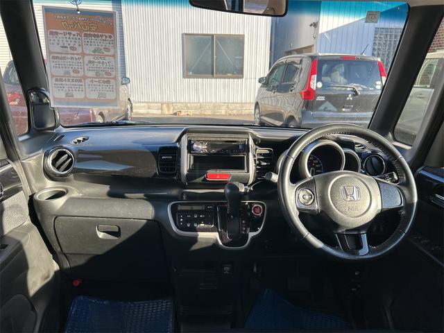 N-BOXカスタム G SSパッケージ 両側電動スライドドア オートライト HID スマートキー アイドリングストップ 電動格納ミラー ベンチシート CVT 盗難防止システム ABS ESC CD USB アルミホイール エアコン(2枚目)