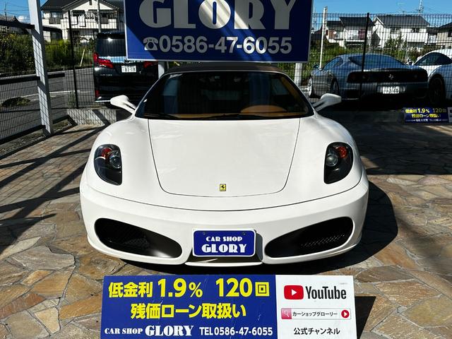 Ｆ４３０スパイダー Ｆ１　正規Ｄ車　カーボンブレーキ　チャレンジグリル　デイトナシート　クラッチ残７２　　純正アルミホイール１９インチ　フェラーリスクーデリアシールド　Ｂカメラ（5枚目）