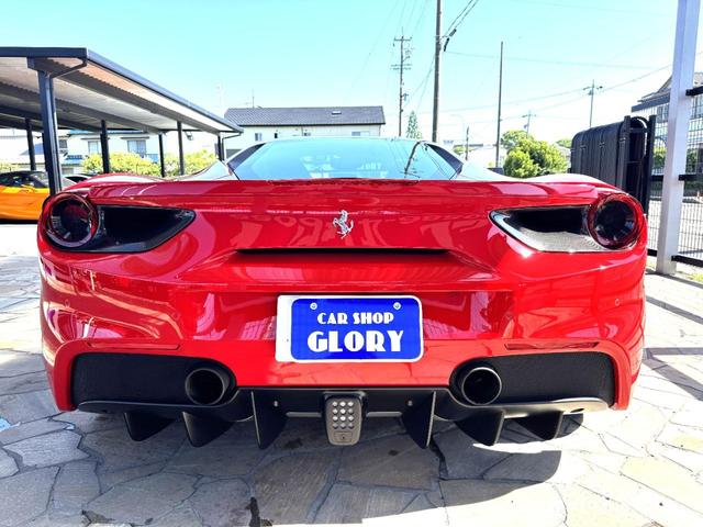 488GTB ベースグレード D車 1年走行無制限保証 LEDハンドル Fリフター カーボンセラミックブレーキ レッドキャリパー Bカメラ(7枚目)