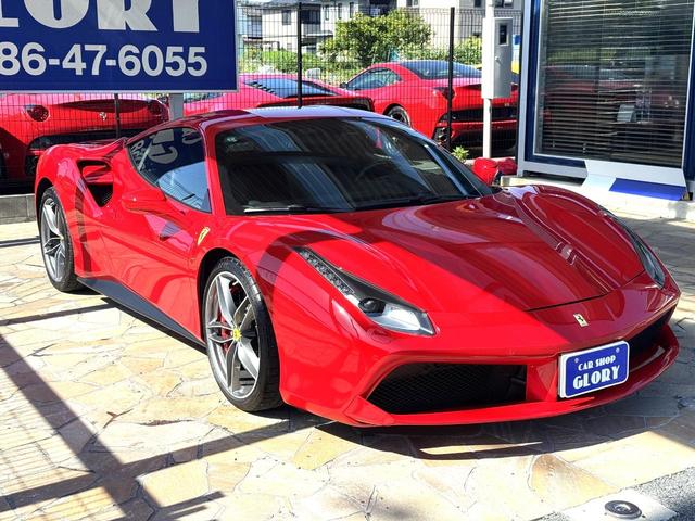 488GTB ベースグレード D車 1年走行無制限保証 LEDハンドル Fリフター カーボンセラミックブレーキ レッドキャリパー Bカメラ(8枚目)
