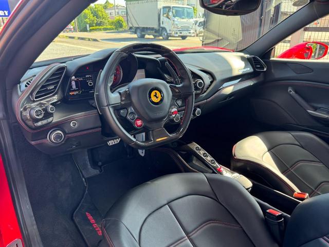 488GTB ベースグレード D車 1年走行無制限保証 LEDハンドル Fリフター カーボンセラミックブレーキ レッドキャリパー Bカメラ(17枚目)