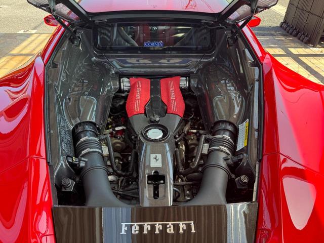 488GTB ベースグレード D車 1年走行無制限保証 LEDハンドル Fリフター カーボンセラミックブレーキ レッドキャリパー Bカメラ(30枚目)