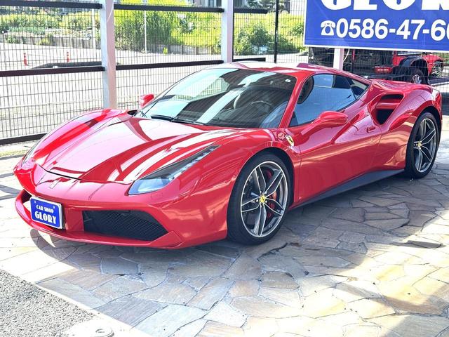488GTB ベースグレード D車 1年走行無制限保証 LEDハンドル Fリフター カーボンセラミックブレーキ レッドキャリパー Bカメラ(50枚目)
