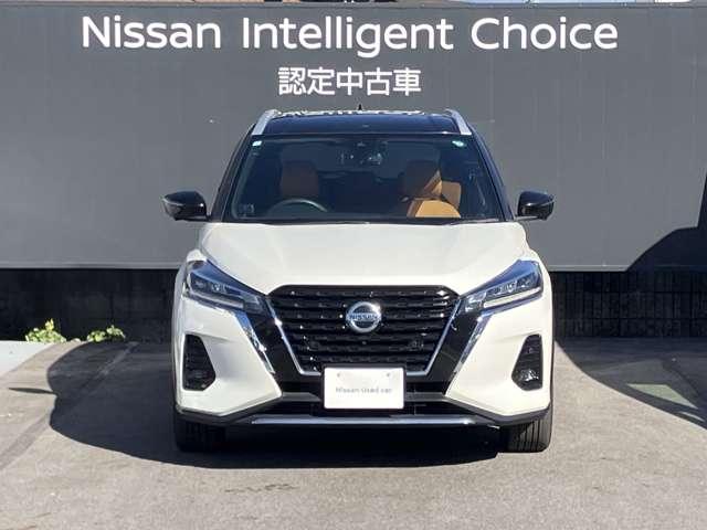 キックス １．２　Ｘ　ツートーン　インテリアエディション　（ｅ－ＰＯＷＥＲ）　大画面ナビ　シートヒーター　エマージェンシーＢ　セキュリティ　アラウンドモニター　Ｒカメラ　ＬＥＤ　ワンオーナ　エアコン　ドラレコ　スマートキー　記録簿　メモリーナビ　サイドエアバック　ＡＷ　キーレス　ワンセグＴＶ　ナビＴＶ（2枚目）