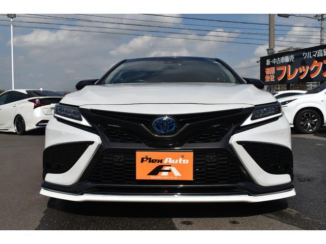 カムリ ＷＳレザーパッケージ　ＧＲエアロＷＯＲＫ１９ＡＷ車高調外４本出しマフラーパノラマルーフ外ＬＥＤテール外３眼ＬＥＤヘッドＢＳＭ純正ＤオーディオナビＴＶＢカメラ黒革シートシートヒーターＴセーフティ外ドラレコ付きＤインナーミラー（3枚目）