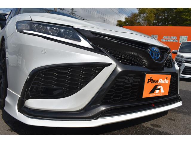 カムリ ＷＳレザーパッケージ　ＧＲエアロＷＯＲＫ１９ＡＷ車高調外４本出しマフラーパノラマルーフ外ＬＥＤテール外３眼ＬＥＤヘッドＢＳＭ純正ＤオーディオナビＴＶＢカメラ黒革シートシートヒーターＴセーフティ外ドラレコ付きＤインナーミラー（18枚目）