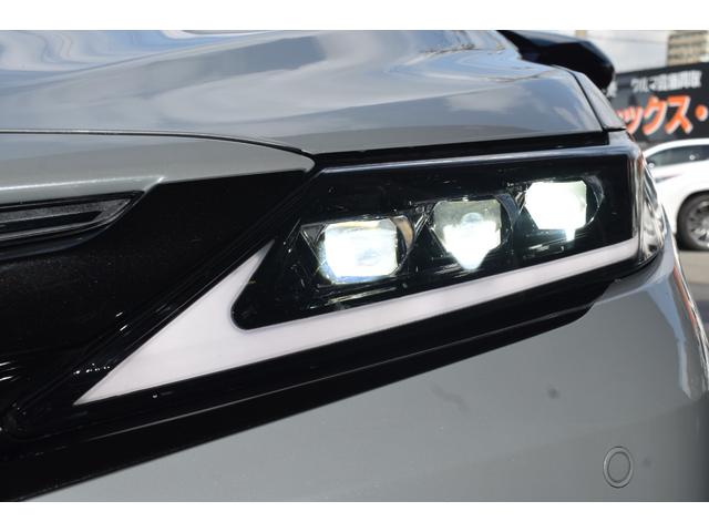 カムリ ＷＳレザーパッケージ　ＧＲエアロＷＯＲＫ１９ＡＷ車高調外４本出しマフラーパノラマルーフ外ＬＥＤテール外３眼ＬＥＤヘッドＢＳＭ純正ＤオーディオナビＴＶＢカメラ黒革シートシートヒーターＴセーフティ外ドラレコ付きＤインナーミラー（22枚目）
