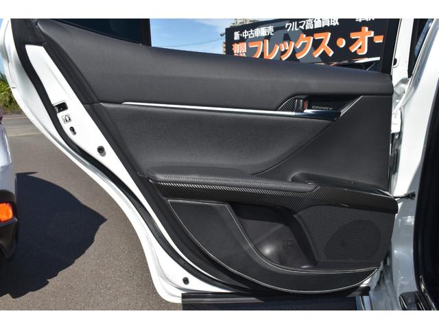 カムリ ＷＳレザーパッケージ　ＧＲエアロＷＯＲＫ１９ＡＷ車高調外４本出しマフラーパノラマルーフ外ＬＥＤテール外３眼ＬＥＤヘッドＢＳＭ純正ＤオーディオナビＴＶＢカメラ黒革シートシートヒーターＴセーフティ外ドラレコ付きＤインナーミラー（76枚目）