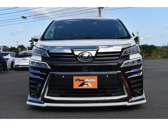 ヴェルファイア 2.5Z Gエディション アドミレーション仕様WORK20AW車高調4本出しマフラーWSR3眼LEDヘッドシグネチャーイルミBSMアルパイン11inナビTVBカメラ12in後席モニター黒革エアシート両側パワスラDインナーミラー(3枚目)