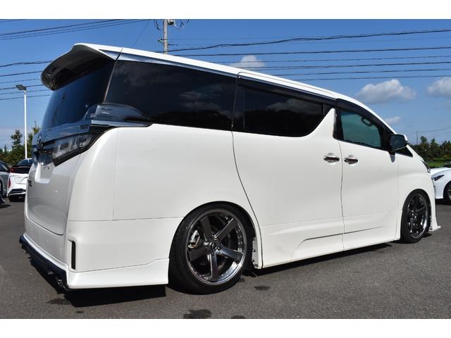 ヴェルファイア 2.5Z Gエディション アドミレーション仕様WORK20AW車高調4本出しマフラーWSR3眼LEDヘッドシグネチャーイルミBSMアルパイン11inナビTVBカメラ12in後席モニター黒革エアシート両側パワスラDインナーミラー(9枚目)