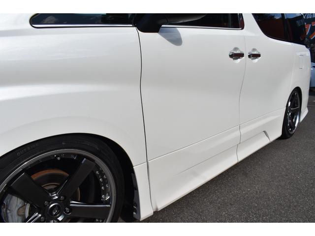 ヴェルファイア 2.5Z Gエディション アドミレーション仕様WORK20AW車高調4本出しマフラーWSR3眼LEDヘッドシグネチャーイルミBSMアルパイン11inナビTVBカメラ12in後席モニター黒革エアシート両側パワスラDインナーミラー(30枚目)