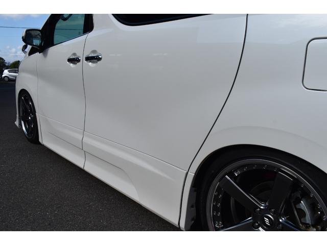 ヴェルファイア 2.5Z Gエディション アドミレーション仕様WORK20AW車高調4本出しマフラーWSR3眼LEDヘッドシグネチャーイルミBSMアルパイン11inナビTVBカメラ12in後席モニター黒革エアシート両側パワスラDインナーミラー(31枚目)